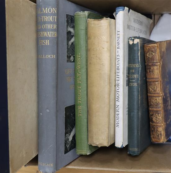 Assorted books relating to angling and the sea